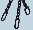 4 78.3 102 141 223 Safety Factor: 4 : 2 : 1 * never exceed a sling angle of 30 -Tensioning- and Lashing Chains Lashing chain (according to DIN EN 12195-3) TWN 1400 Standard length L = 3,500 mm/10 ft