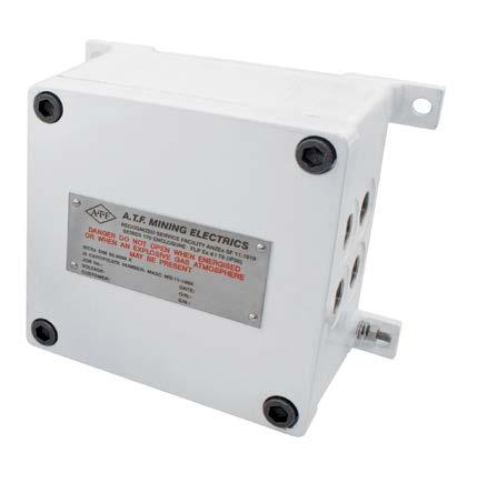 The junction box can be fitted with selector switch operators, pushbutton operators and gland entries in the side walls.