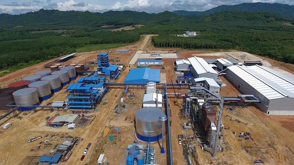 Palm Complex Updates Palm Product Processing plant (a zero-waste project) consists of crushing mill, refinery, biodiesel plant, olein plant, biomass and biogas