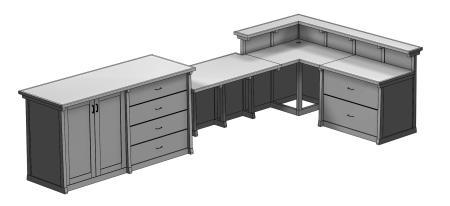 Tioga Series General Description: Unless requested otherwise, all of our desk components are built assembled at the factory using real wood joinery built for years of service.