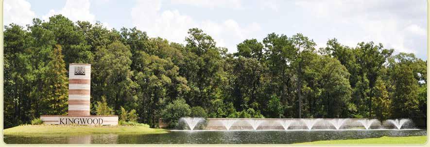 Kingwood is best known for being a community that exists in harmony with nature. Kingwood s heavily wooded acreage is canopied with tall pines and magnolias, along with 20 other types of shade trees.