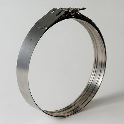 Standard Band Clamps are made of dressed edge strip which alleviates fretting problems when used in hose applications bevel edge clamps are also available.