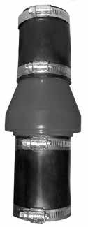 Sump Pump Check Valves Flapper is nested in place to improve durability and longer life. Gasket-less design used on valve body.
