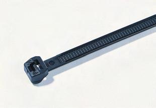 Tefzel Cable Ties Tefzel ties provide excellent protection against radiation, ultraviolet light, and a wide range of chemicals. They are also rated for low outgassing applications.