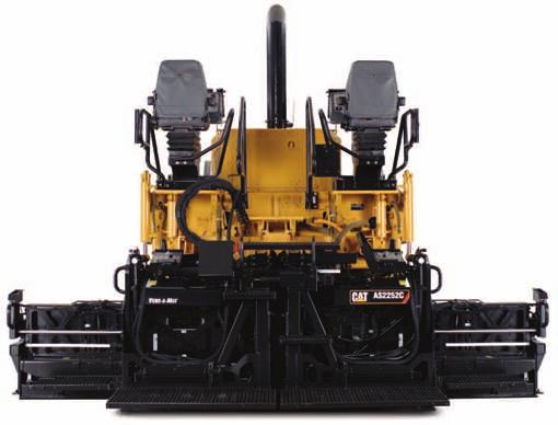 AS2252C VERS-A-MAT VIBRATORY SCREED TOP FEATURES Small footprint to minimize handwork Front-mounted 229 mm (9") extenders require less mix to maintain the head of material in front of the screed