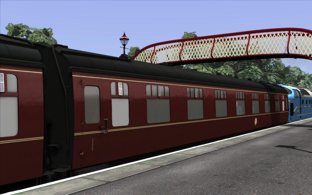 2.2 Mk1 Coach Set Train Simulator 2013 Deltic Prototype Add On There is a set of BR Maroon liveried first (FK), second (SK), Restaurant Mini Buffet (RMB), brake second (BSK) and brake guard (BG)