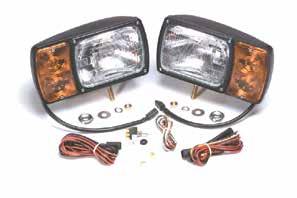 59A; Pigtail: 68680 (64291-4) Lens: Yellow 90483 SNOWPLOW LAMP KIT WITH UNIVERSAL WIRING HARNESS Integrated turn signal/parking lamp lens Vibration-dampening