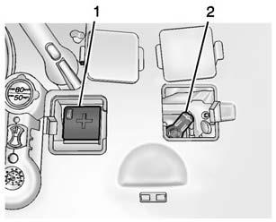10-72 Vehicle Care 3. Connect the black negative ( ) jumper cable to the negative ( ) battery terminal of the other vehicle battery. Do not let the other end touch anything until the next step. 4.