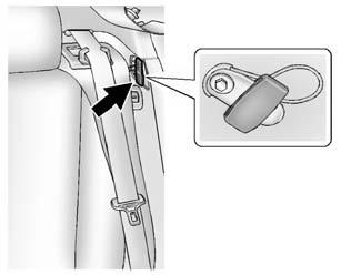 3-14 Seats and Restraints properly adjusted, the comfort guide positions the belt away from the neck and head.