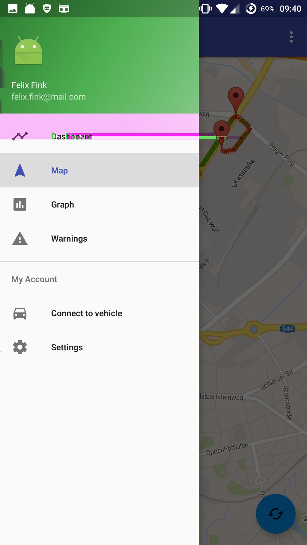 App to Analyse Driving Data Challenge: Smart usage of
