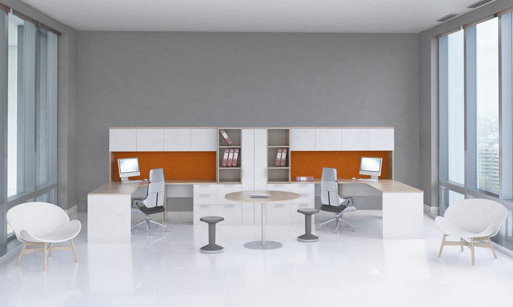 Treo is a contemporary and economical workspace solution for the open plan and private office. core collection of products provide a multitude of solutions available in 22 different laminate finishes.