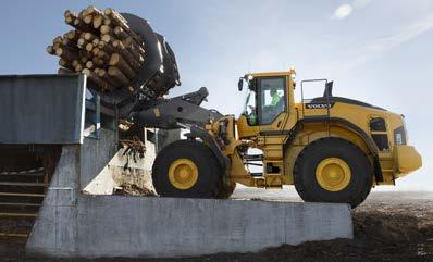 The new H-Series wheel loaders feature state-of-the-art technology such as OptiShift a unique technical advancement which reduces fuel consumption by up to 18% and increases machine performance.