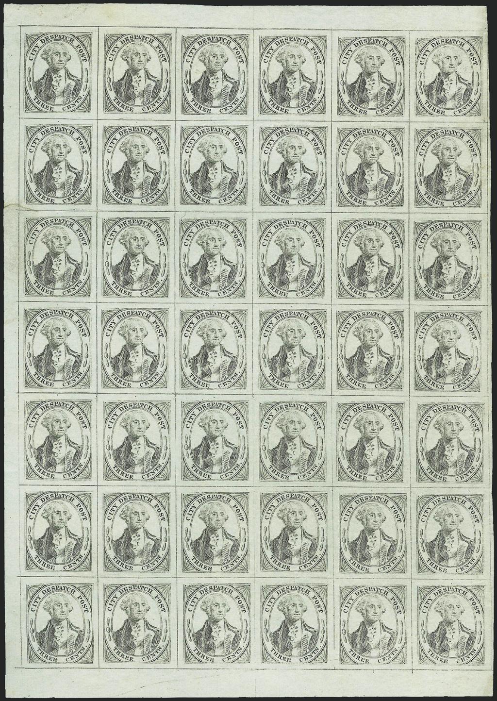 philately is believed to have produced such an unusual variety of stamps over such a long period. With an SCV of $27,500, and a presale estimate of $25,000-35,000, this rarity sold for $23,000.