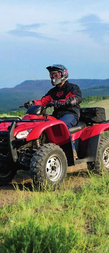 Unique Features New Honda automatic five-speed transmission provides five-speed auto-shifting or pushbutton manual shifting with Honda s Electric Shift Program (ESP ) Rugged OHV liquid-cooled,
