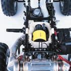 Pads feature internal scraper that give audible warning when pad life is low onda s automotive-style automatic ATV H transmission draws power through a hydraulic torque converter to drive three