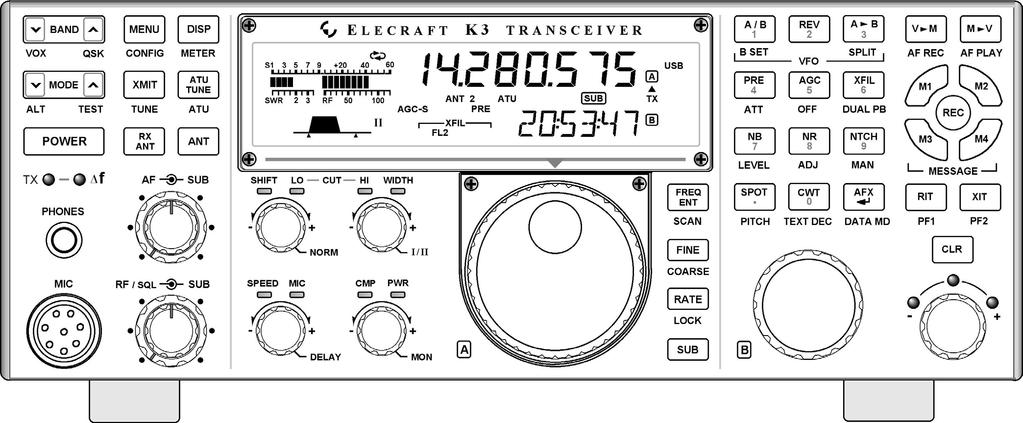 ELECRAFT K3 HIGH-PERFORMANCE 160 6 METER TRANSCEIVER INSTALLING CRYSTAL I.F. FILTERS Rev A, October 15, 2007 Copyright 2007, Elecraft, Inc.