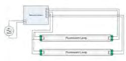 Retrofit Luminaire with One Tube Other tube wiring diagram (Retrofit is MUST) Repl ace