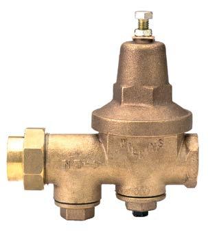 The direct acting integral bypass design prevents buildup of excessive system pressure caused by thermal expansion.