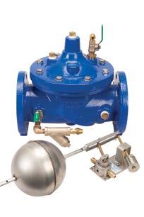 The pilot assembly reacts to changes in downstream pressure, allowing the main valve to modulate between the closed and open position ensuring a constant downstream set pressure.