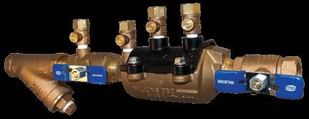 Small Diameter Double Check Assemblies Model 350 Never before has a backflow preventer been so easy to service, winterize, or fit in tight spaces.