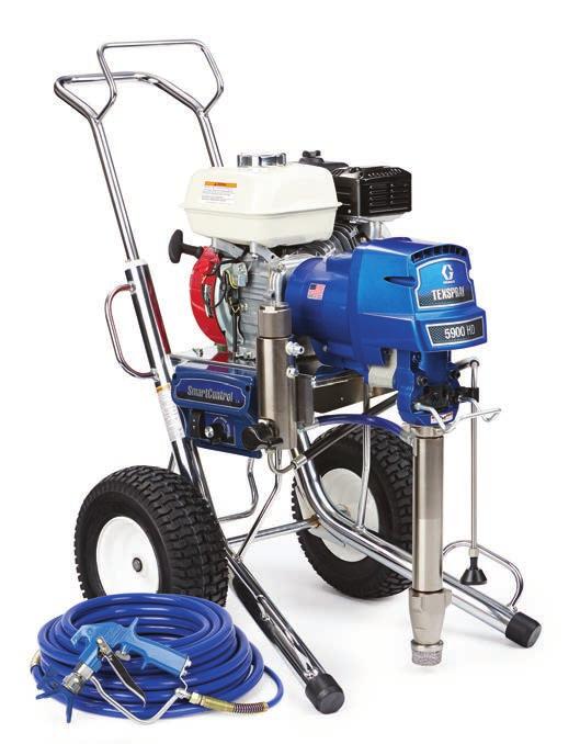 5) INCLUDES STANDARD SERIES UNIT: Heavy-Duty Texture Gun LTX531, LTX427 SwitchTips and Guard 3/8 in x 50 ft (9.5 mm x 15 m) BlueMax II Airless Hose 1/4 in x 3 ft (6.