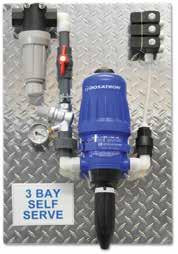 Chemical Proportioners The water-powered Dosatron provides accurate car wash chemical dispensing while cutting your cost-per-car, and the units automatically compensate for flow and pressure