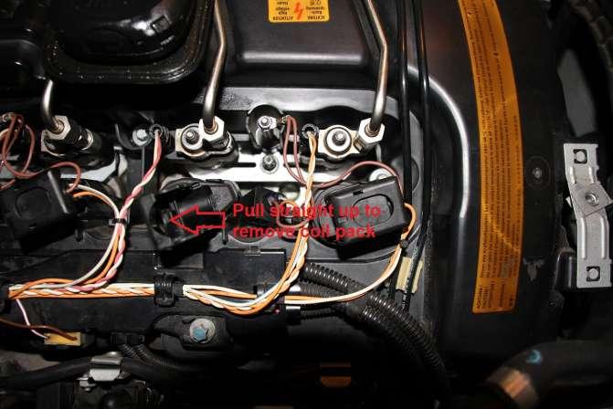 6. Remove coil pack (To make it easier to replace the injector