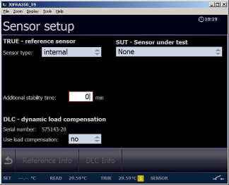 4.10.2 Setting the parameters for TRUE reference sensor (B and C versions only) Sensor type: Internal reference source.