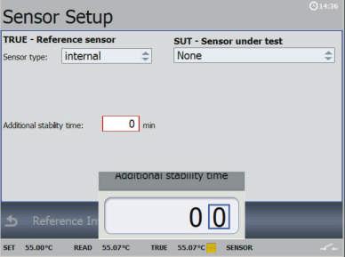 Additional stability time may be set beyond the internal stability criteria. Set the additional stability time by pressing and the NUMERIC keys (RTC only) / ARROW keys (PTC only).