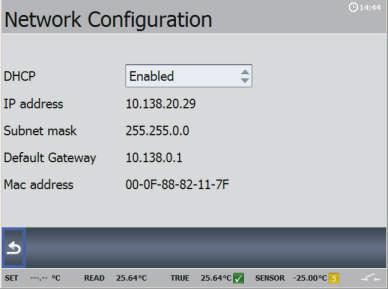 4.11.10 Network Configuration (for service use only) Access the Network Configuration function by