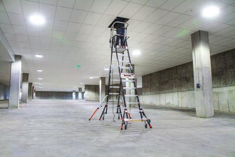 ordinary step ladders FAST, SAFE ALTERNATIVE FOR TEMPORARY SCAFFOLDING Safe over uneven surfaces, stairs.