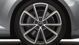 Standard Equipment and s quattro Wheels and Suspension 18 Audi Sport alloy wheels in 5-arm-pylon design in