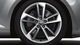 NCO 19 Audi Sport alloy wheels in 10-V-spoke design with 245/35 tyres (includes sport suspension) PQ5 NCO