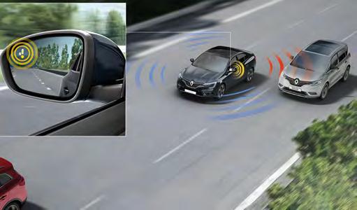 Easy Park Assist * Renault Megane Sedan s parking assistance system measures the parking space with its 12 ultrasonic sensors (whether parallel,