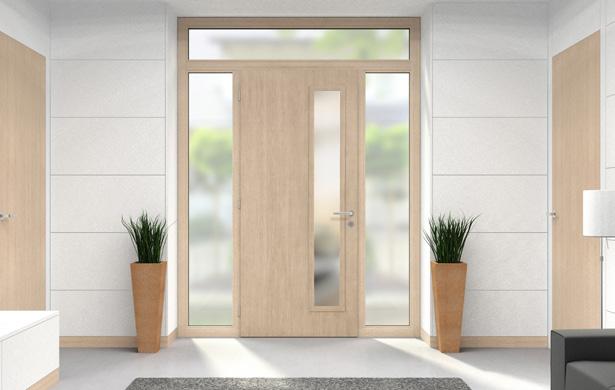 CONTEMPORARY CHERRY 17 3-0 x 6-8 C499 Contemporary Cherry Entry System with Direct Set Transom and Sidelite Glass with 8x64 Glass Frame 6-8, 7 & 8 HEIGHTS NOMINAL WIDTHS 30x79 32x79