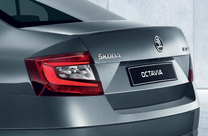 13 LED REAR LIGHTS The OCTAVIA s lighting signature is expressive and clear.