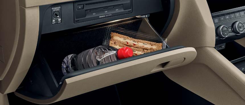 SPACE IN EVERY PLACE 25 Storage compartments significantly increase the practicality of the car.