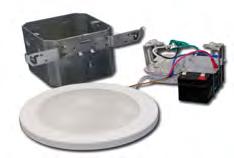 Surface Disc with Integral Emergency Back-Up in recessed junction Box $129.