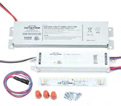 40 Consult for Fixtures Wired for LED T8 Lamps with Lamps Sold Separately How To Add Emergency to X1LED KEYSTONE KT-EMERG-LED-12-1200-K1 LED EMERGENCY LIGHTING KIT 12W Constant Wattage - Ballast