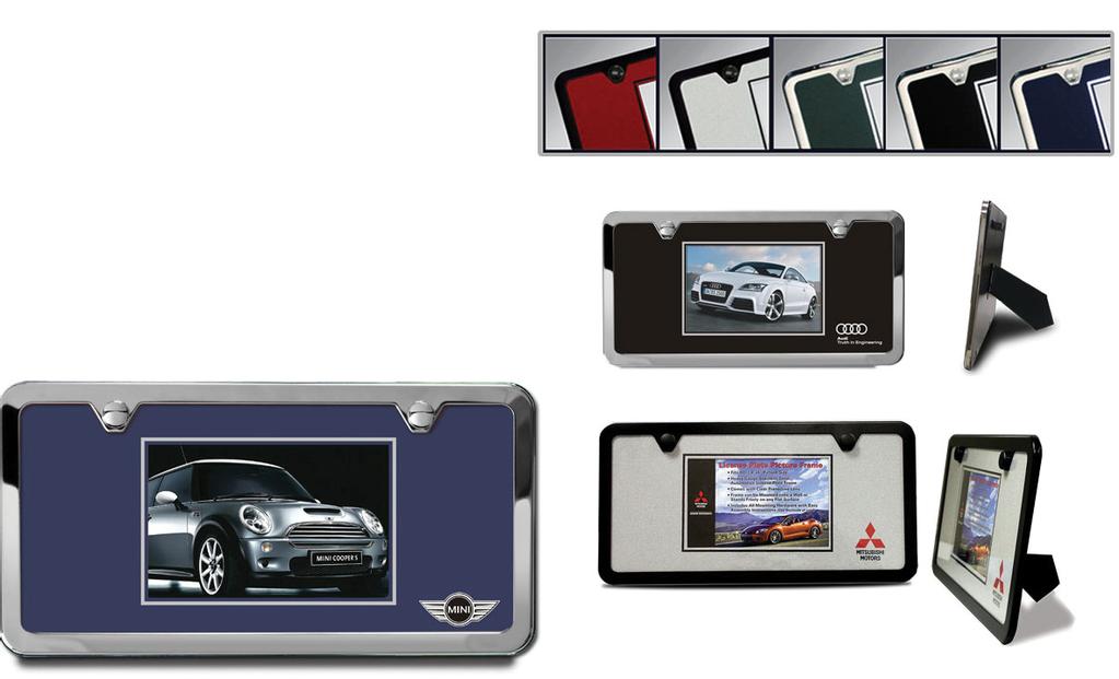 Automotive Gift Picture Frame Camisasca s exquisite line of quality stainless steel license plate frames is available on a new line of beautiful Automotive Picture Frames.