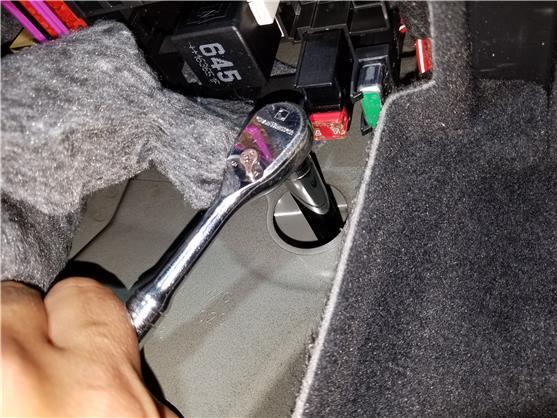 plastic pry tool to remove trunk