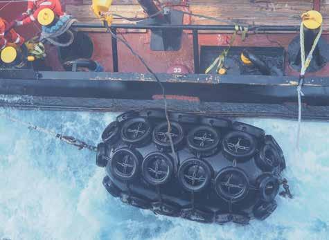 Pneumatic rubber fenders are ideal for permanent and semipermanent port and ship-to-ship transfers Features Easy and fast to deploy Very low reaction and hull pressure Suitable for small and large