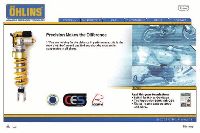 More info www.ohlins.com The ultimate suspension site. Find out everything about your suspension. Download mounting instructions, manuals and brochures. And a lot more.