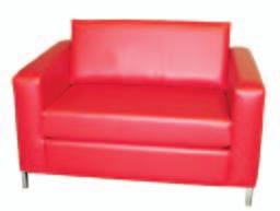 x 34 D x 32 H E-5 Chair, Red 53 L x