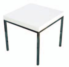 Chair, White Barcelona 31 L x 35 D x