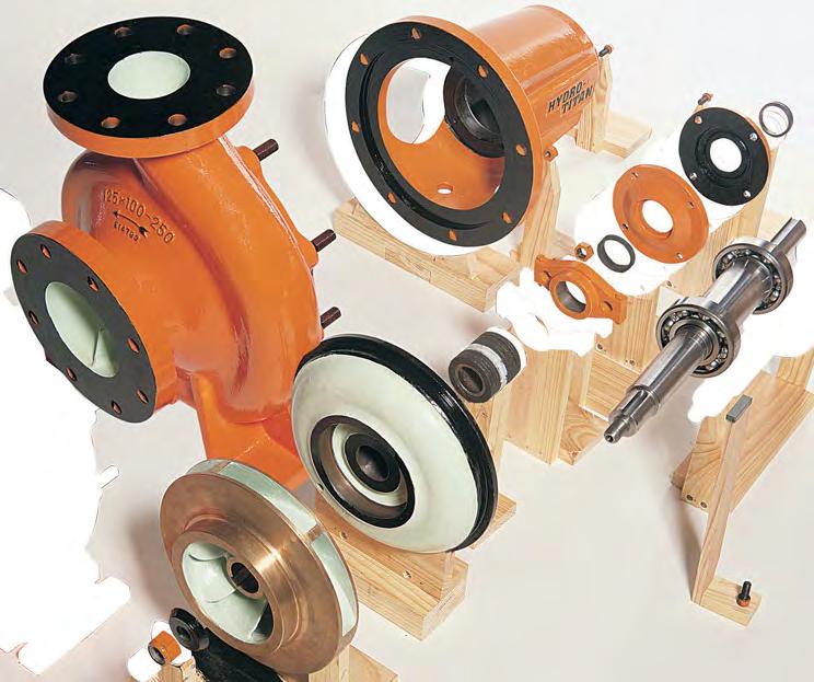 Interchangeability Standardisation of individual components within the range simplifies spare parts stocking. For example, only three shaft groups are required to cover the complete range.