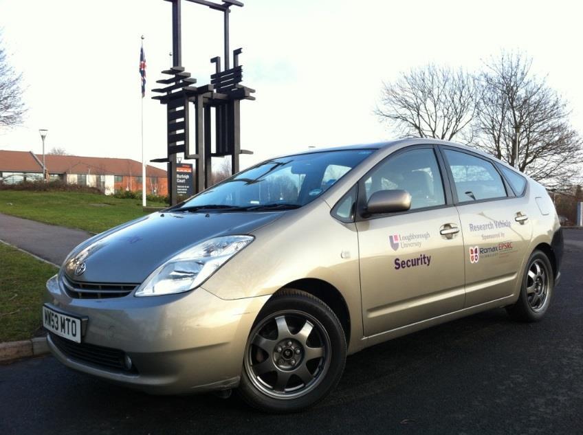 Case Study: 2004 Tyta Prius Rmax has spnsred a PhD prject at Lughbrugh University Tyta Prius II test vehicle instrumented with GPS data lgger High vltage