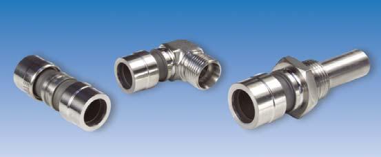 Rynglok Fittings Design Features A Complete Line of Aerospace Fittings Permanent, Separable, Specials Accommodates all tube all thicknesses Capable of joining any combination of