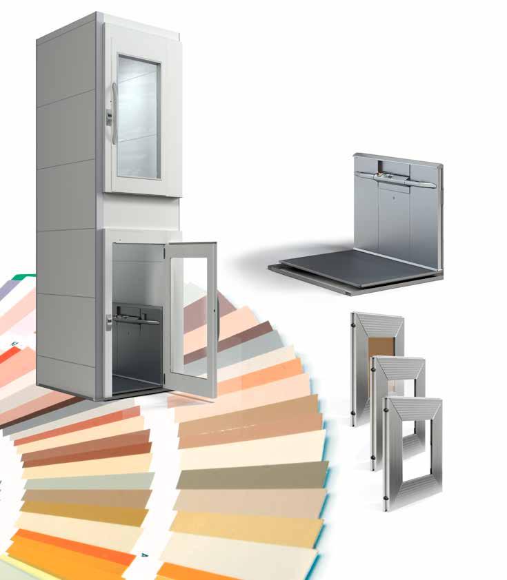 accessories & OPTIONS Our Lift solutions offer a variety of options in terms of different accessories and finishes, door models, and safety features.