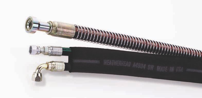 portion of the ccessory section Guard helps prevent kinks and of the Weatherhead crushing of hose assemblies Hose ssembly Master Prevents accidental damage